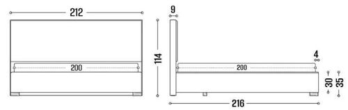 cumpără Pat my-STYLE my-Kima 200x200 (P56D20M09) în Chișinău 