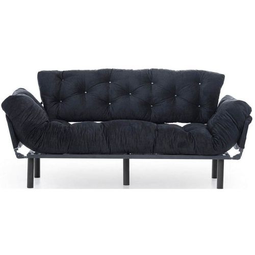 cumpără Canapea Trendy Nitta Triple Negru, extensibila (3 locuri) în Chișinău 