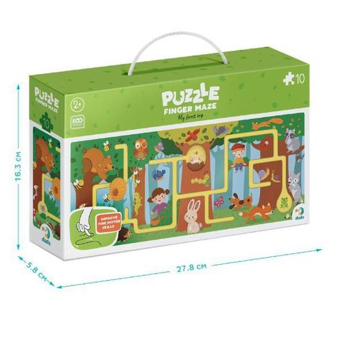 cumpără Puzzle Dodo 300585 Puzzle-labirint Călătoria mea prin pădure, 10 el. în Chișinău 