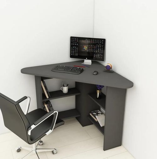 cumpără Masă de birou Trendy Corner, Antracit, 80x74x80cm în Chișinău 