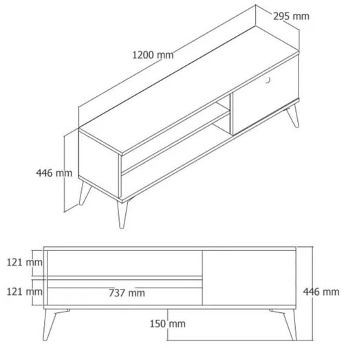 cumpără Comodă TV Trendy Retro 1564 în Chișinău 