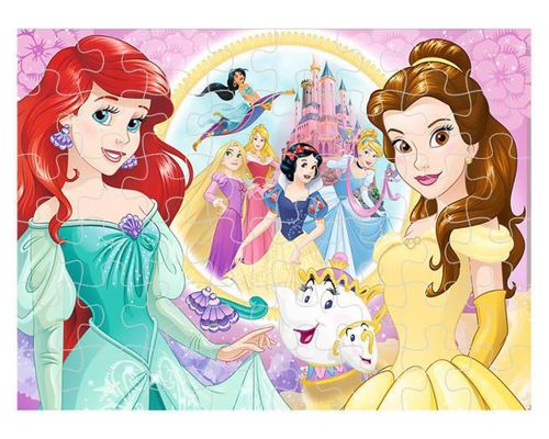 cumpără Puzzle Trefl 14819 Puzzles - 100 Glitter - Memories of Bella and Ariel / Disney Princess în Chișinău 