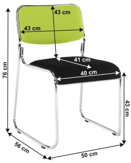 cumpără Scaun de birou Mobhaus Bulut Green/Black în Chișinău 