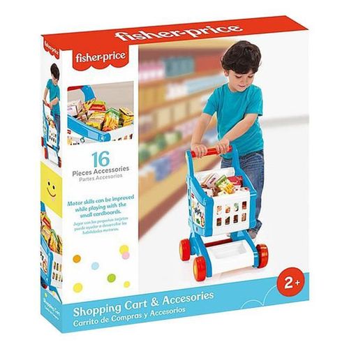 купить Игрушечная кухня и посуда Dolu 1806 Cărucior pentru cumpărături Fisher Price, 58984 в Кишинёве 