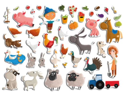 купить Настольная игра Dodo 200206 Joc magnetic Ferma + tablă magnetică, 44 elem. в Кишинёве 