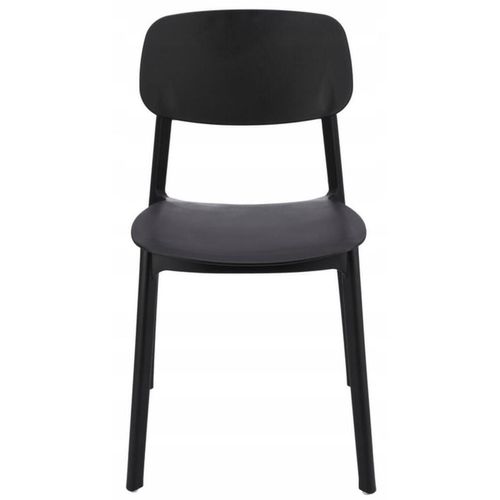 купить Стул Jumi CM-275164 Scaun terasa LARA din plastic, Negru в Кишинёве 