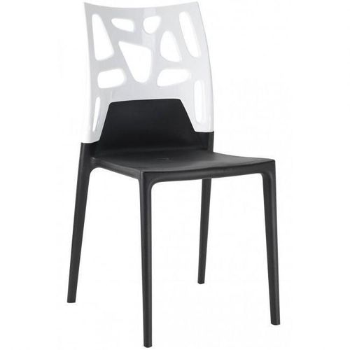 купить Стул Papatya Ego-Rock - back white / seat black в Кишинёве 