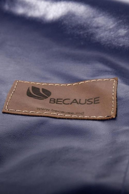 cumpără Fotoliu BeanBag Because Original Dark Blue (95x95x120cm) în Chișinău 