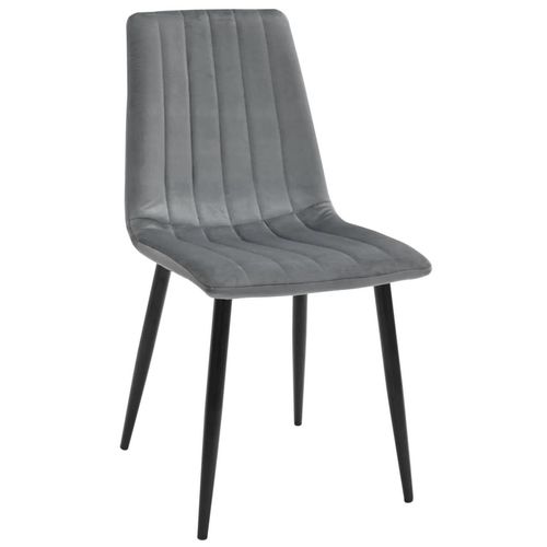 cumpără Scaun Deco DC-90P N23 Catifea-Grey+Black Legs în Chișinău 