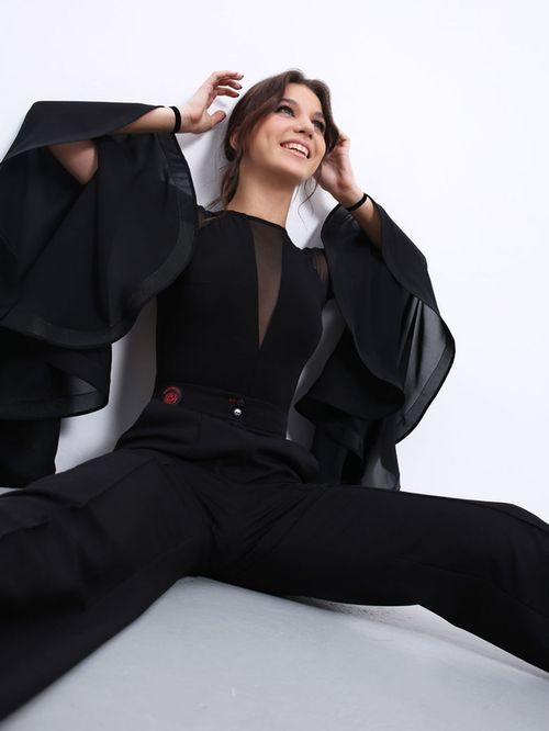 Pantaloni STRAIGHT NERO 