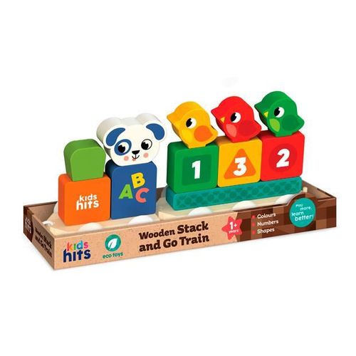 купить Игрушка Kids Hits KH20/037 Деревянная поезд Happy Train в Кишинёве 