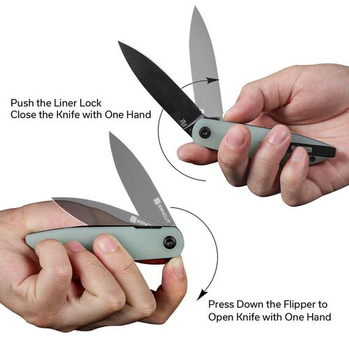 купить Нож походный Sencut S22019-2 Bocll II, G10 natural, Liner Lock в Кишинёве 