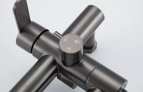 купить Душевая панель Frap F 24801-9 INOX GRAFITE cu bara dus в Кишинёве 