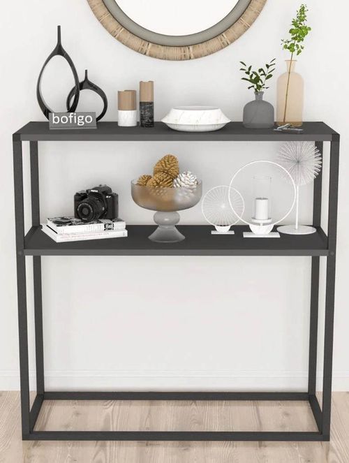 cumpără Raft de birou Nex Home Dressuar, 90x34x89,5 cm, Antracit (14-01-08) în Chișinău 