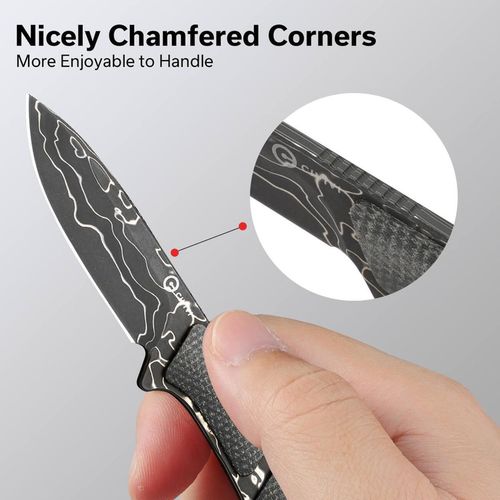 купить Нож походный Civivi C23010-DS1 Mini Elementum, mâner Micarta, teacă Kydex в Кишинёве 