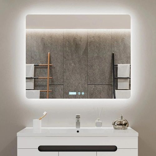 cumpără Oglindă baie Bayro Moon 1000x800 LED 3C touch bluetooth c подогревом, часами и термометром în Chișinău 