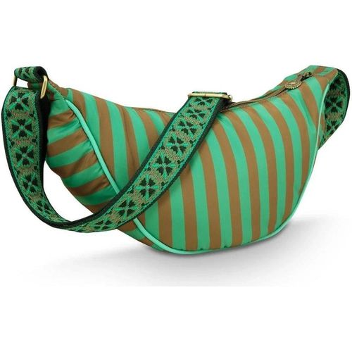купить Сумка плечевая Pip Studio 51.273.434 Freya Half Moon Cross Body Bag Stripe Green 34x10x16cm в Кишинёве 