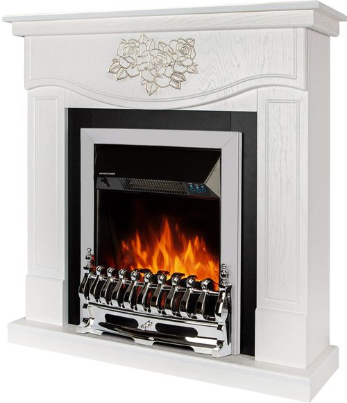 купить Камин электрический ArtFlame Auren & Galileo Silver, 950x930x270mm, Alb в Кишинёве 