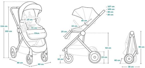 купить Детская коляска Lionelo Amber 2in1 Grey Graphite в Кишинёве 