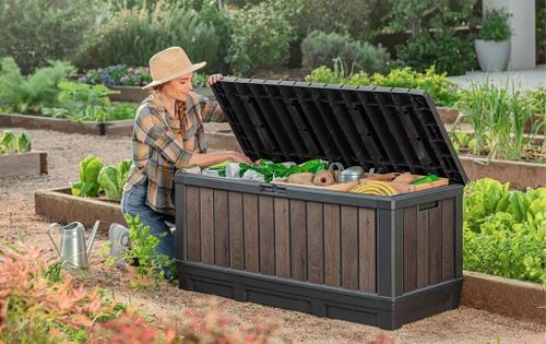купить Короб для хранения Keter 57716 Kentwood 340L, 128x53.6x59cm, nuc в Кишинёве 