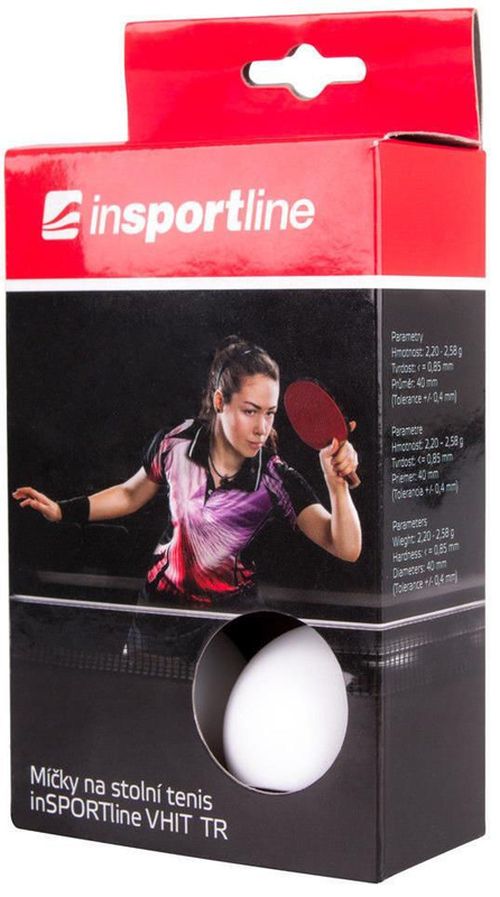 cumpără Articol de tenis inSPORTline 7603 Minge tenis de masa (6 buc) VHITS1 IN15454 alb în Chișinău 