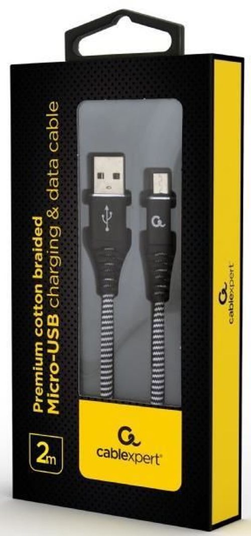 cumpără Cablu telefon mobil Cablexpert CC-USB2B-AMmBM-2M-BW în Chișinău 