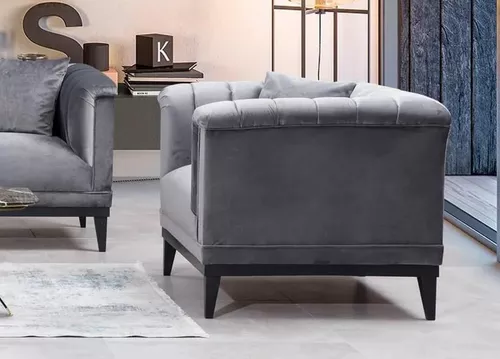 cumpără Fotoliu Trendy La moda-Gri inchis 89x79x105cm în Chișinău 