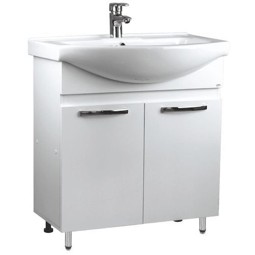 cumpără Dulap pentru lavoar Mashtab 11511 Agat cu 2 usi 55cm Alb în Chișinău 