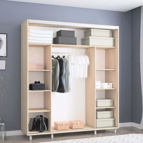 купить Шкаф Mobildor-Lux Раздвижные двери Aron-P из ДСП — горизонтальные (190x60x240H см), антрацит в Кишинёве 