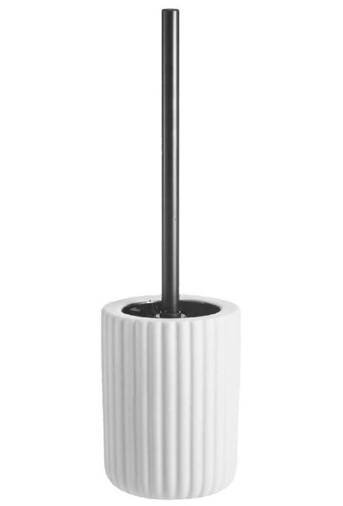 cumpără Perie WC Axentia 139343 Saigon alb ceramica (cu suport) în Chișinău 