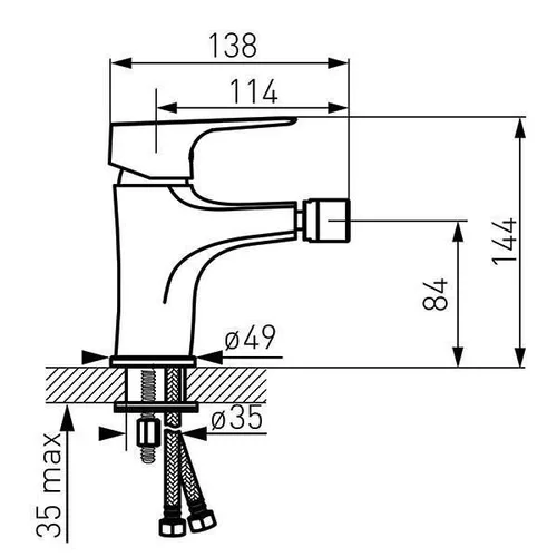 cumpără Baterie pentru bideu Ferro TIGA BTG6VL în Chișinău 
