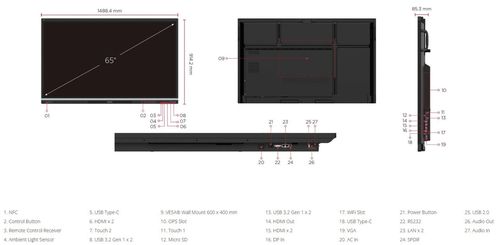 cumpără Display interactiv Viewsonic IFP6551, EDUCATION - Powerful Multimedia Learning în Chișinău 