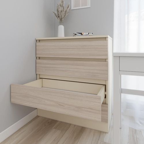 купить Комод Smartex (16061) Т1 90cm Ivory+Stejar Deschis в Кишинёве 