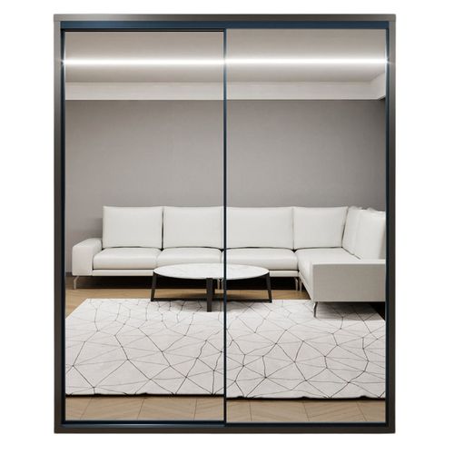 купить Шкаф Bayro Parma 1800x2250x600 антрацит, купе в Кишинёве 