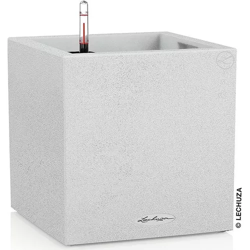 купить Цветочный горшок Lechuza Canto Stone 30 Low, Quartz White в Кишинёве 