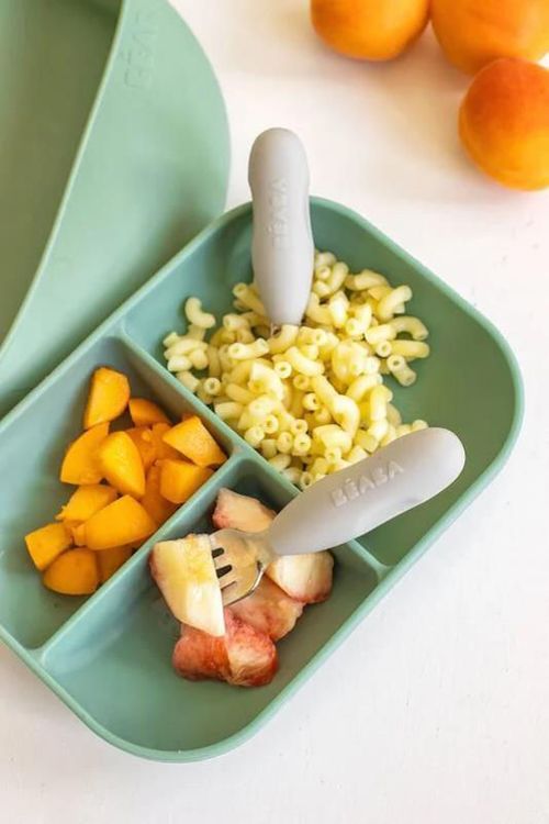 купить Посуда для кормления Beaba B913581 Set 2 tacamuri inox Velvet Gray в Кишинёве 