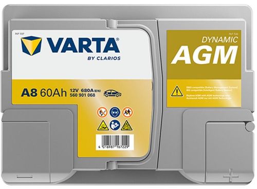 купить Автомобильный аккумулятор Varta 60AH 680A(EN) клемы 0 (242x175x190) S6 005 AGM (560901068K262) в Кишинёве 