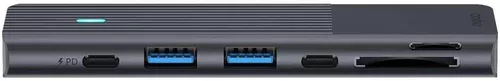 купить Переходник для IT Rapoo 217690 UCM-2003 USB-C Multiport Adapter, 7-in-2, grey в Кишинёве 