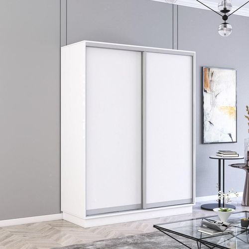 купить Шкаф Mobildor-Lux Fox uși glisante din PAL 180x60x210H cm (180x60x210H cm) Alb в Кишинёве 