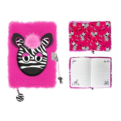 купить Блокнот St.RIGHT 57879 Agenda cu lacat, A5, 96foi, Zebra, coperta plus в Кишинёве 