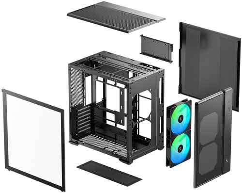 купить Корпус для ПК Deepcool CG590 MESH 2F Black в Кишинёве 