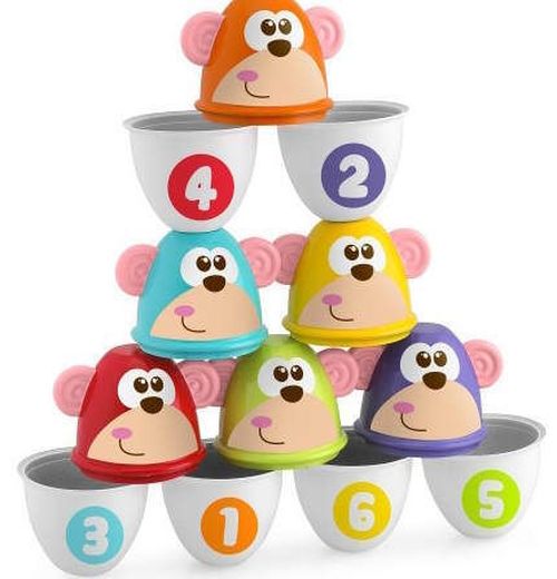 купить Активная игра Chicco 52280 Set 6 Popice Loveste maimutica в Кишинёве 