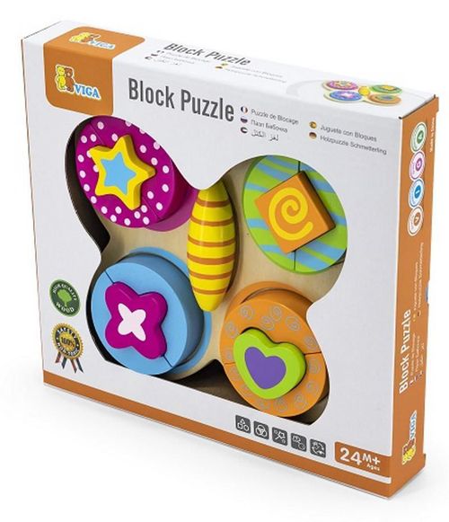 cumpără Puzzle Viga 59924 Block Puzzle Fluture în Chișinău 