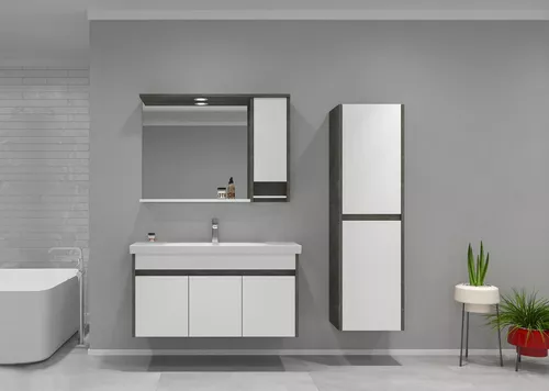 купить Шкаф-пенал Orka Aydos 138x40x27 Retro Silver в Кишинёве 