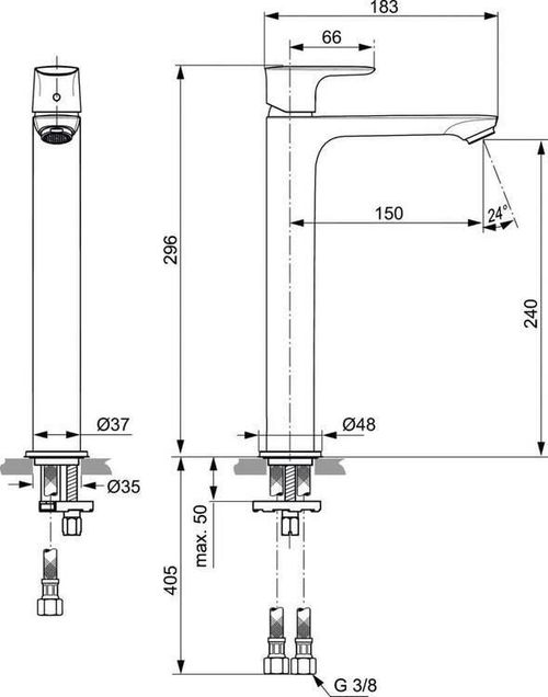купить Смеситель для умывальника Ideal Standard Atelier CONNECT AIR A7027AA в Кишинёве 