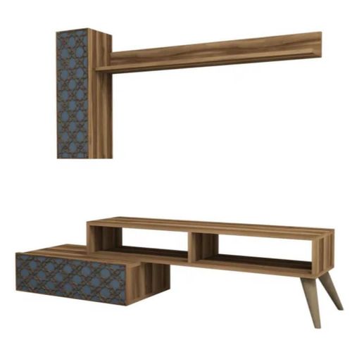 cumpără Set mobilă living Trendy Planeta, Nuc, Calcedonie 150x37x37cm în Chișinău 