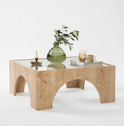 купить Журнальный столик Trendy Seine, Stejar, Transparent в Кишинёве 