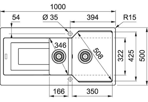 купить Мойка кухонная Franke 114.0575.051 UBG 651-100 Bianco в Кишинёве 