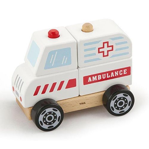 купить Игрушка Viga 50204 Stacking Ambulance в Кишинёве 