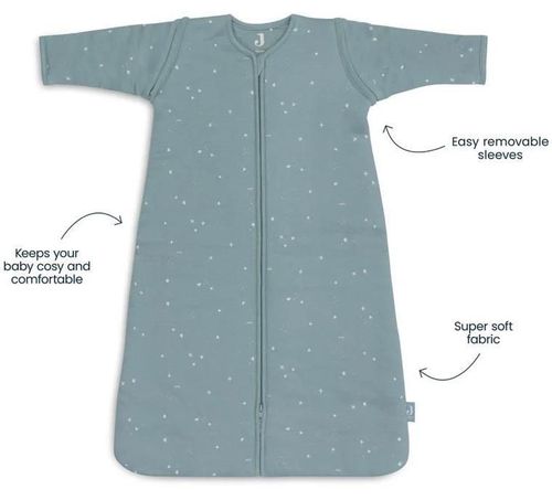 купить Детское постельное белье Jollein 016-548-67102 cu maneci detasabile Twinkling Sea Green, 70 cm в Кишинёве 